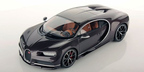 BUGATTI - CHIRON LE PATRON 2016 , CON VETRINA brown carbon